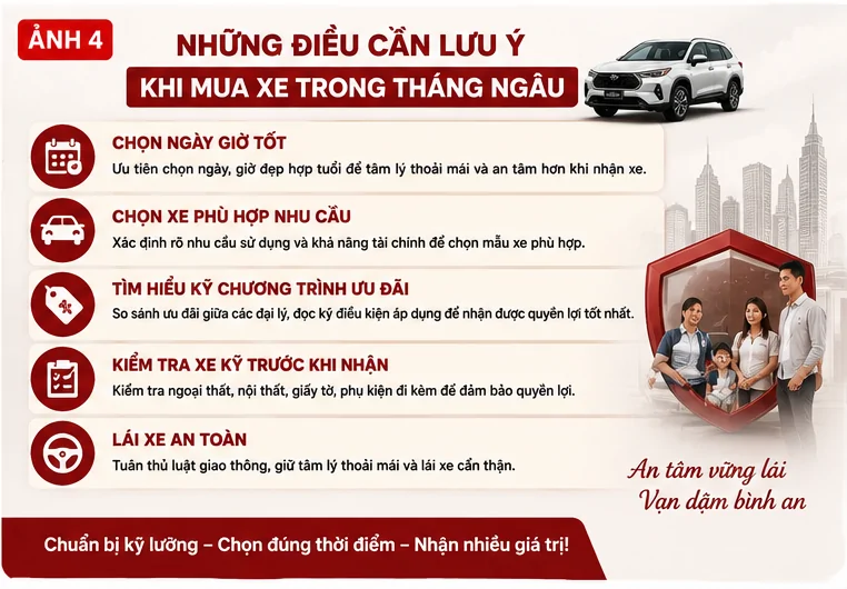 Có nên mua xe tháng Ngâu không? Kinh nghiệm mua xe tháng 7 âm lịch